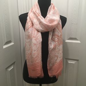 Rebecca Minkoff Pink Paisley Ornament Scarf NWT